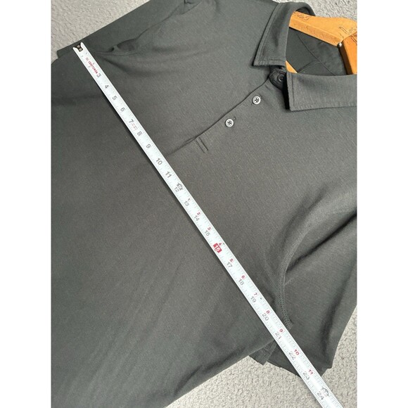 Lululemon Men’s Black Performance Evolution Polo Shirt Size L Stretch Golf - Picture 10 of 11